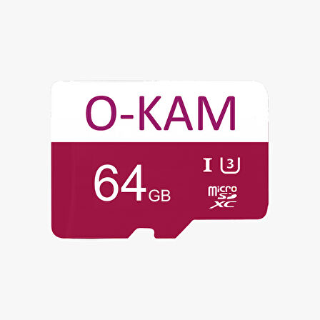 O-KAM 64gb Hafıza Kartı Solar-wifi Kameralara Uyumlu