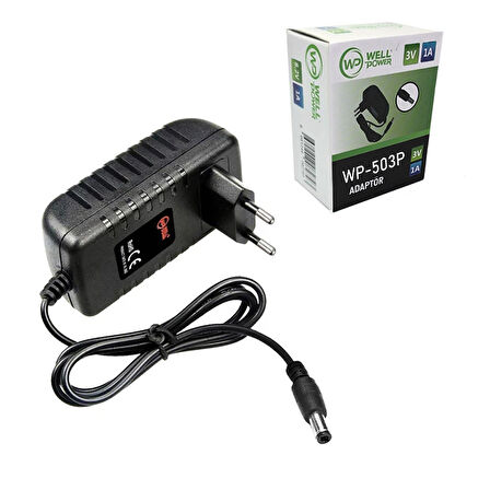 Adaptör 5v 3a 5.5X2.5 Uç Wellpower WP-503P