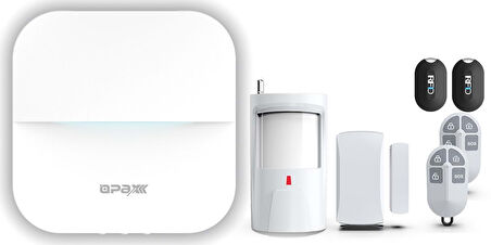 Opax-W20 Beyaz Gprs I Gsm I Wıfı Kablosuz Network Alarm Sistemi (1 Yıl Ahm Ücretsiz)