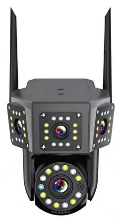 O-KAM 3016 Wifi 6Mp Ptz 3Mp+3Mp 3lü Siyah Kasa