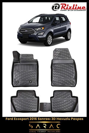 Rizline Ford Ecosport 2021 Model 3D Havuzlu Paspas