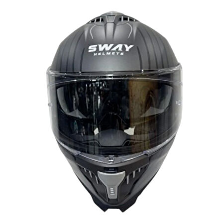 Sway Kapalı Kask Sw 865 Space Siyah Beyaz