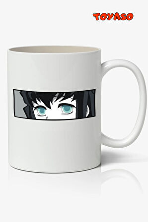 Demon Slayer Muichiro Tokito Kişiye Özel Anime Temalı Beyaz Kupa Bardak Sevgiliye Arkadaşa Hediye