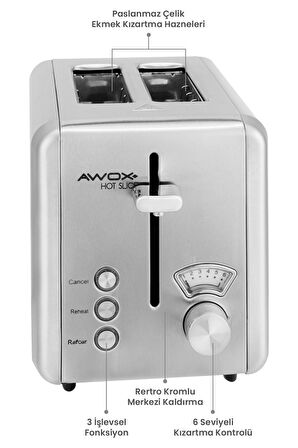 Awox Hot Slice Ekmek Kızartma Makinesi