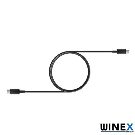 Winex DG-977 Type-C To Type-C Data ve Şarj Kablosu Siyah