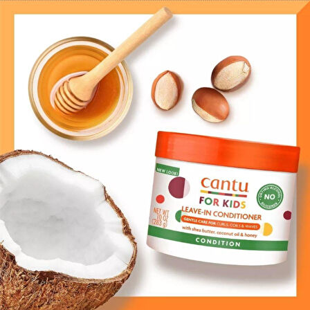 Cantu Kids Kıvırcık ve Dalgalı Çocuklar İçin Durulanmayan Saç Kremi 283 gr