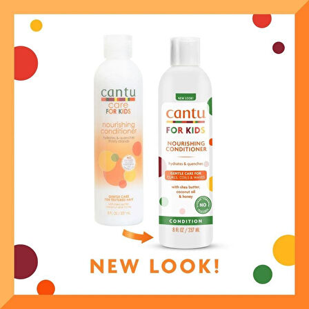 Cantu Kids Kıvırcık ve Dalgalı Saçlı Çocuklar İçin Saç Bakım Kremi 237 mL