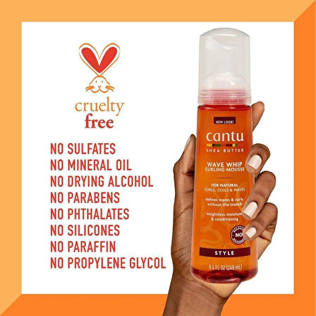 Cantu Shea Yağı Doğal Saçlar İçin Dalgalar ve Bukleler Oluşmasını Sağlayan Saç Köpüğü 248 mL