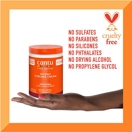 Cantu Kıvrıcık ve Dalgalı Saçlar Hindistan Cevizli Bukle Yapıcı Saç Kremi 709 gr
