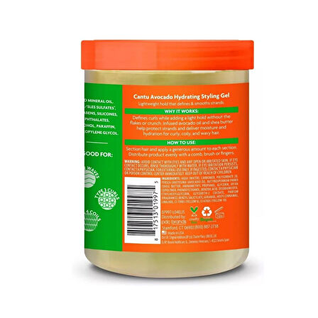Cantu Avokado Şekillendirici jel 524g