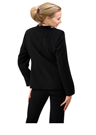 Faik Sönmez U68126 Taş ve Boncuk Süslemeli Abiye Ceket Siyah