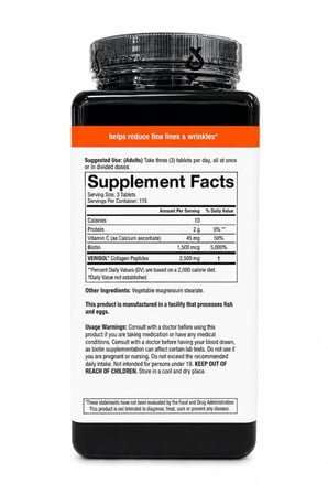 Youtheory Verisol Collagen with Biotin & Vitamin C – 345 Tablet