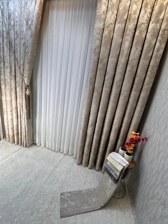 NİVEMESHOME ADEL 5201 KREM 1/3 PİLELİ FON PERDE APM