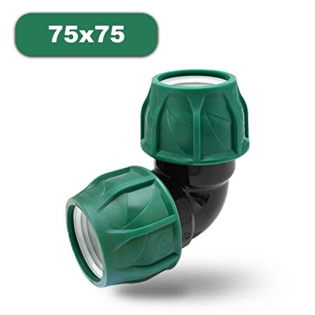 POELSAN KABLİN DİRSEK 75x75 KANGAL BORU EKLEME TE SULAMA BORUSU KAPLİN TE