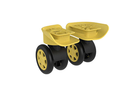 Keo-Plus PP Valiz Tekerleği Sağ ve Sol Sarı Renk