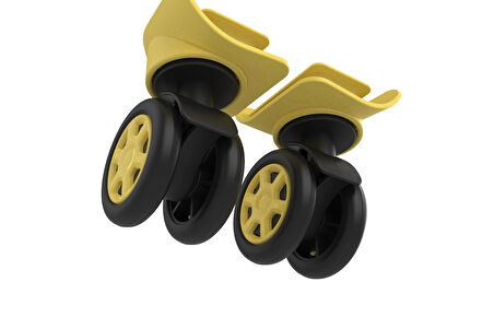 Keo-Plus PP Valiz Tekerleği Sağ ve Sol Sarı Renk