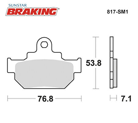 YARI METALİK ÖN FREN BALATASI / SUZUKI / VL INTRUDER / 250cc / ÖN  / 2000-2001-2002-2003-2004