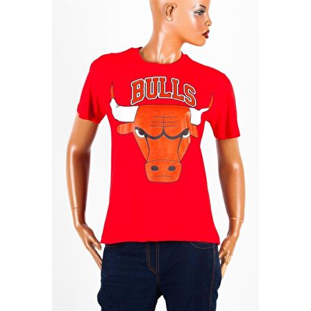 Chicago Bulls Unisex Pamuklu Regular Fit Tişört Medium