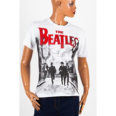 The Beatles Unisex Pamuklu Regular Fit Tişört Large