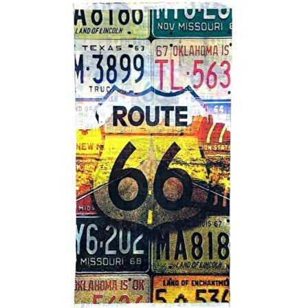 Route 66 Temalı Buff Boyunluk Bandana No:90