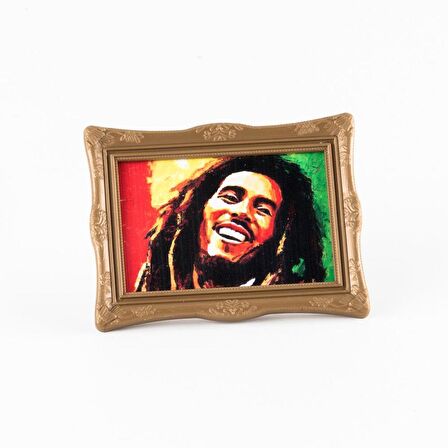 Jamaika Bob Marley Ayaklı Çerçeveli Magnet