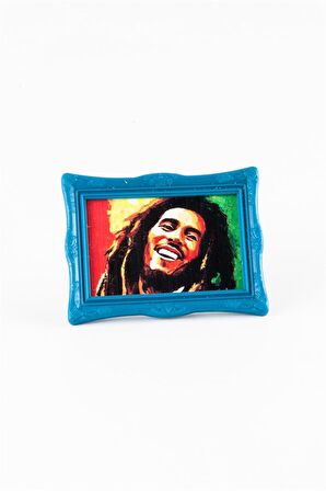 Jamaika Bob Marley Ayaklı Çerçeveli Magnet