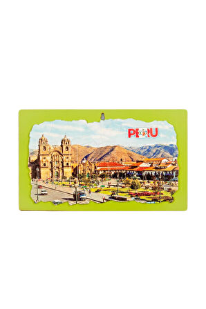 Peru Temalı Ahşap Fresco Tablo No.2