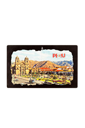 Peru Temalı Ahşap Fresco Tablo