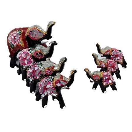 Dekoratif Yedili Bereket Filleri Polyester Şans Servet Hediye