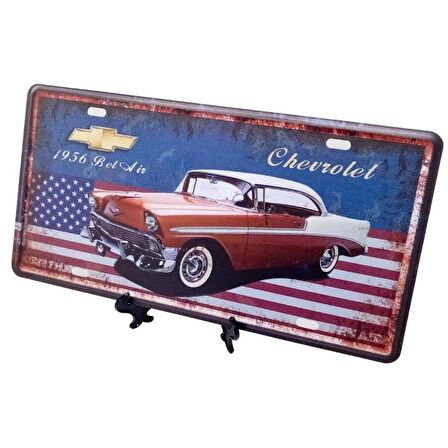 Dekoratif 3D Metal Plaka 1956 Belair Chevrolet