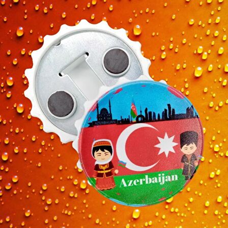 Azerbaycan Temalı Magnet Kapak Açacak