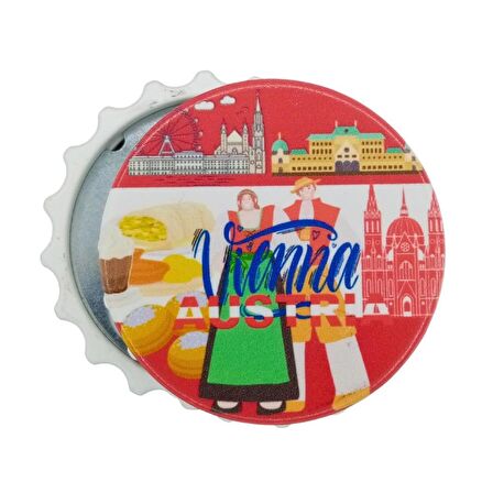 Avusturya Temalı Magnet Kapak Açacak