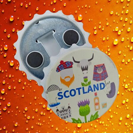 İskoçya Temalı Magnet Kapak Açacak