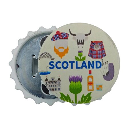 İskoçya Temalı Magnet Kapak Açacak