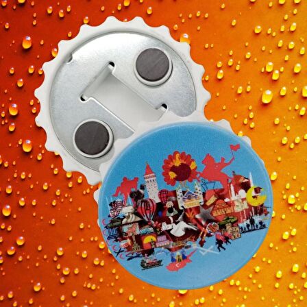 Türkiye Temalı Magnet Kapak Açacak