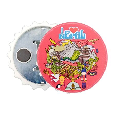 Nepal Temalı Magnet Kapak Açacak