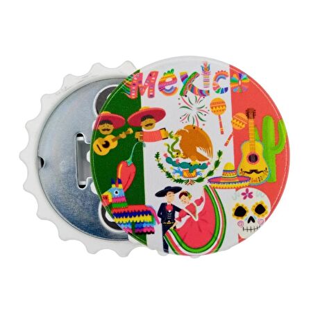Meksika Temalı Magnet Kapak Açacak