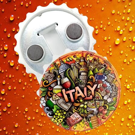 İtalya Temalı Magnet Kapak Açacak