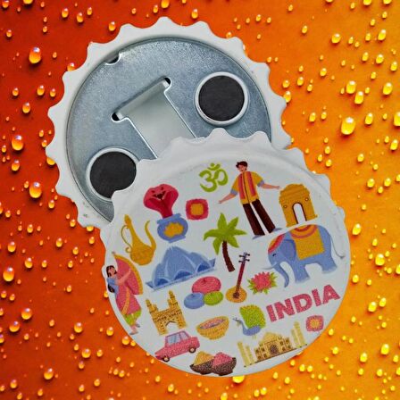 Hindistan Temalı Magnet Kapak Açacak