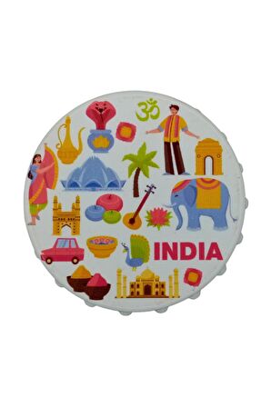 Hindistan Temalı Magnet Kapak Açacak