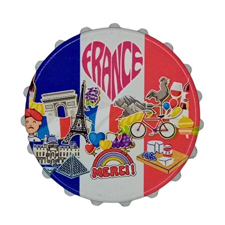 Fransa Temalı Magnet Kapak Açacak