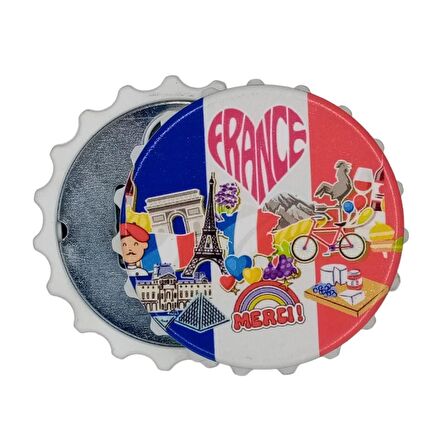 Fransa Temalı Magnet Kapak Açacak