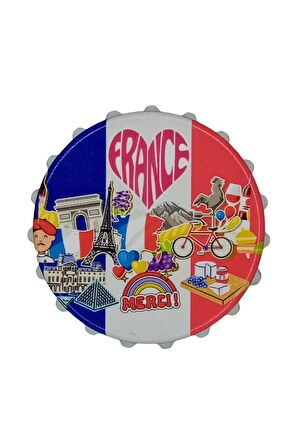 Fransa Temalı Magnet Kapak Açacak