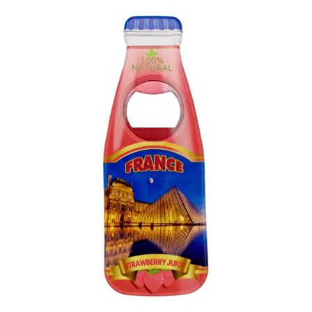 Fransa Temalı Magnet Şişe Açacak
