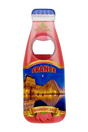 Fransa Temalı Magnet Şişe Açacak