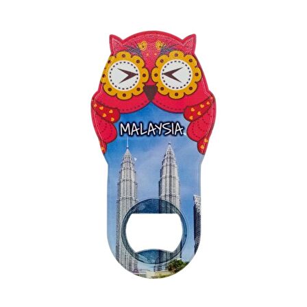 Malezya Temalı Baykuş Magnet Kapak Açacak