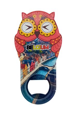 Belçika Temalı Baykuş Magnet Kapak Açacak