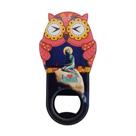 Danimarka Temalı Baykuş Magnet Kapak Açacak