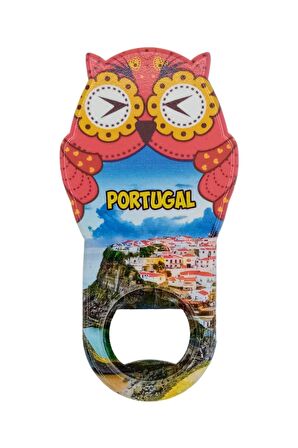 Portekiz Temalı Baykuş Magnet Kapak Açacak