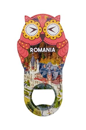 Romanya Temalı Baykuş Magnet Kapak Açacak